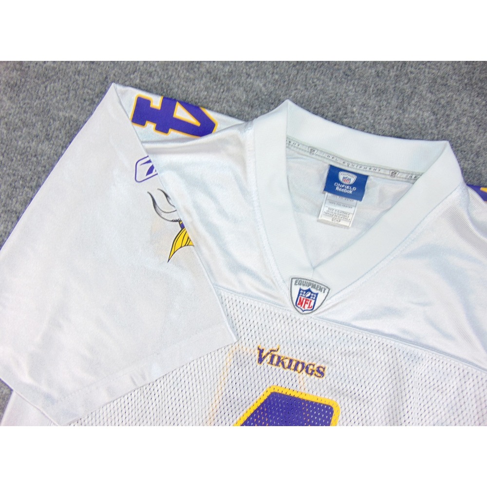 Minnesota Vikings Jersey Mens Small Brett Favre White Solid Reebok NFL Football